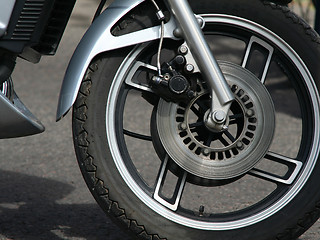 Image showing Bike wheel