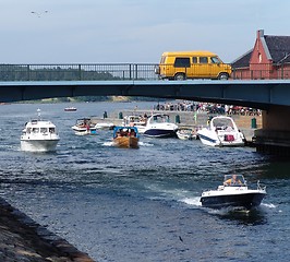 Image showing Boat in the channel