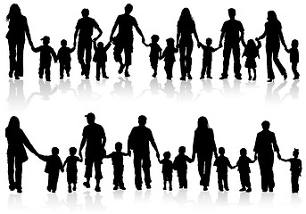 Image showing Collect family silhouettes