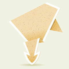 Image showing Paper Origami Arrow
