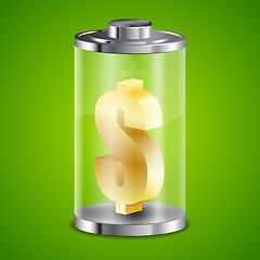 Image showing Concept - Money for Energy