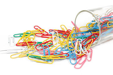 Image showing color paper clips