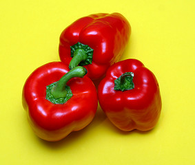 Image showing 3 red peppers