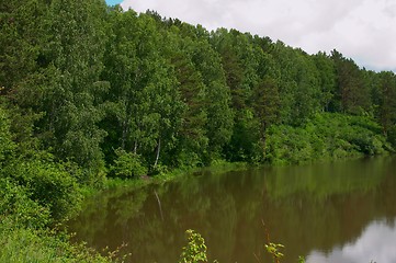 Image showing Lake and forest