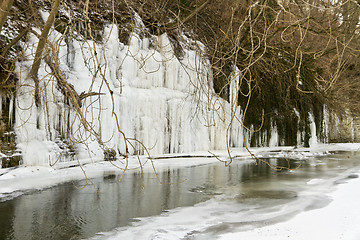 Image showing ice over river