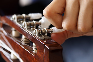 Image showing Guitar tuning