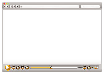 Image showing Web video browser controls