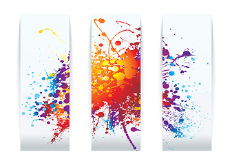 Image showing Rainbow splat cards