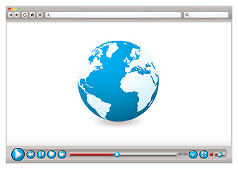 Image showing Web video browser world