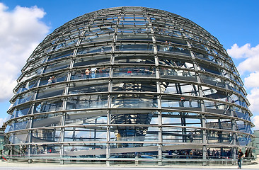 Image showing German parliament building dome, Berlin