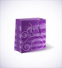 Image showing Violet shopping bag