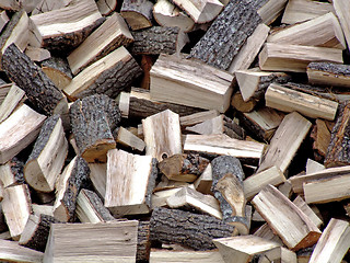 Image showing Firewood pile