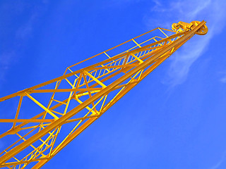 Image showing Yellow crane