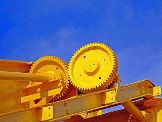 Image showing Yellow gears