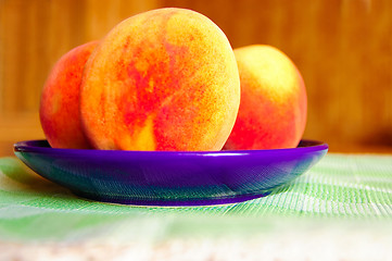 Image showing Ripe peaches