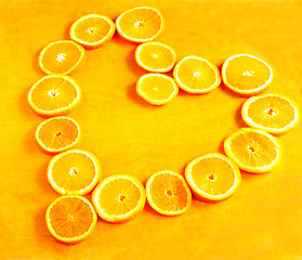 Image showing Orange heart