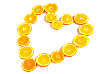 Image showing Orange heart