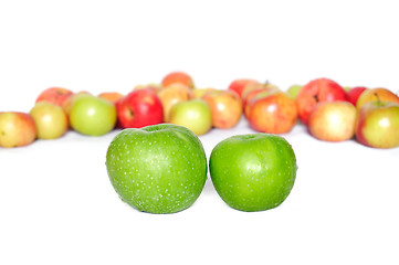 Image showing Green and red apples