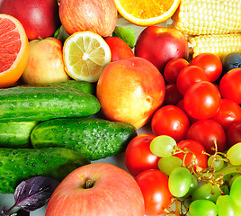 Image showing Fruit and vegetables