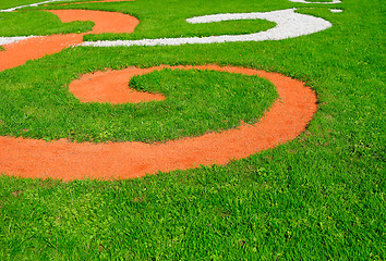 Image showing Spring green lawn