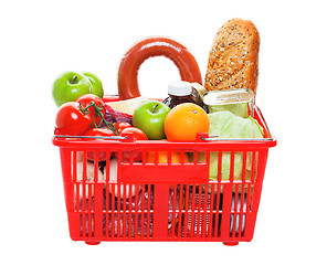 Image showing Basket of Groceries