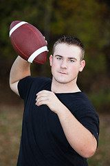 Image showing Teenager With Football