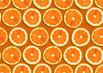Image showing seamless background of lemon slices
