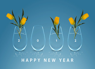 Image showing Happy new year 2012