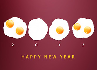 Image showing Happy new year 2012