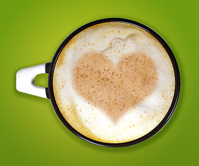 Image showing Cup of cappuccino 