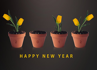 Image showing Happy new year 2012