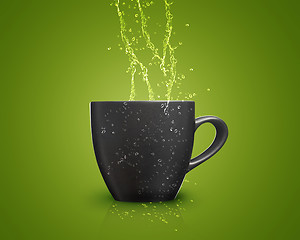 Image showing black mug