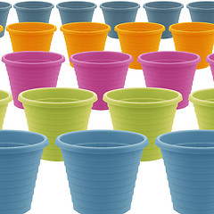 Image showing plastic garden pot
