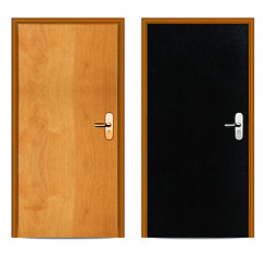 Image showing wooden door 