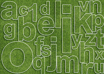 Image showing Abstract alphabet 