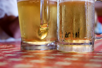 Image showing Two Glasses of Beer