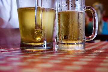 Image showing Two Glasses of Beer