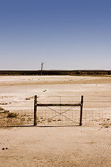 Image showing Fence Under Clear Skies