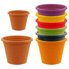 Image showing plastic garden pot