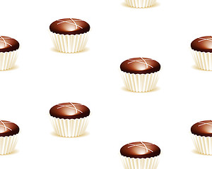 Image showing seamless chocolate background
