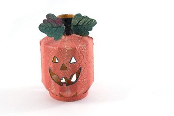 Image showing Halloween Decoration - Pumpkin Candle Holder