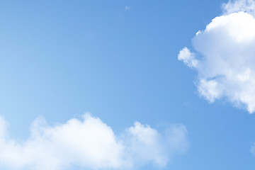 Image showing White clouds in blue sky