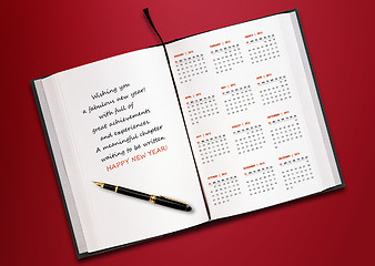 Image showing New year 2012 Calendar