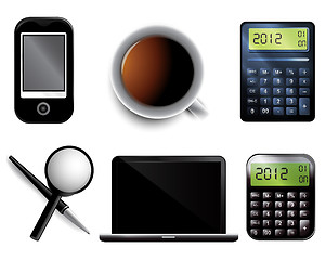 Image showing Set of Business icons