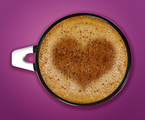 Image showing Cup of cappuccino 