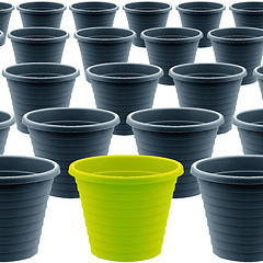 Image showing plastic garden pot