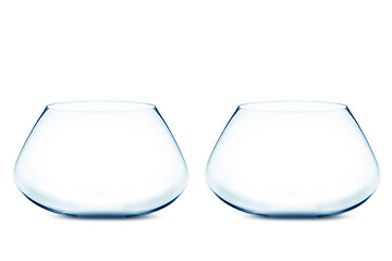 Image showing Empty Two fishbowls 