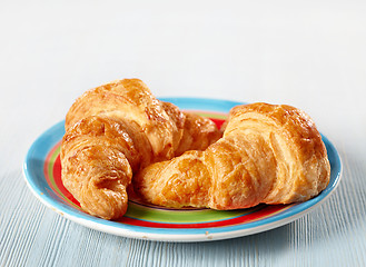 Image showing Fresh baked croissants