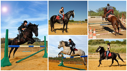 Image showing riding girl