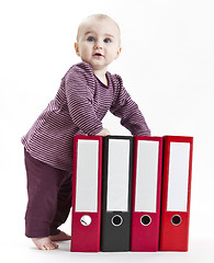 Image showing young child with ring file